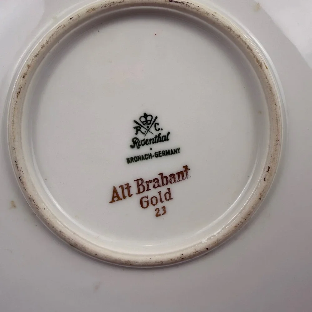 Vintage Rosenthal Moliere Alt Brabant Gold Gilt 13.25